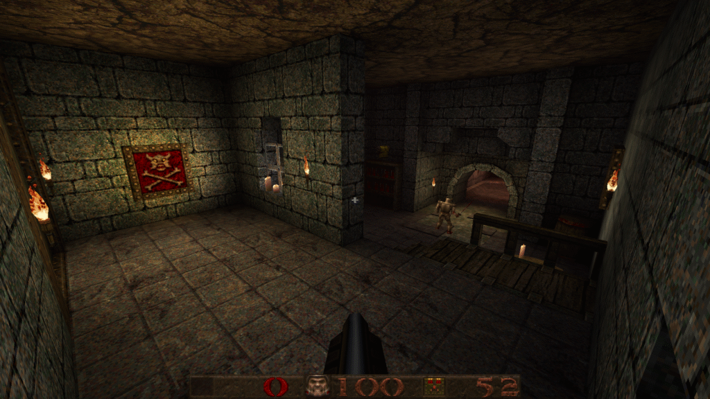 A quake map set in a basement